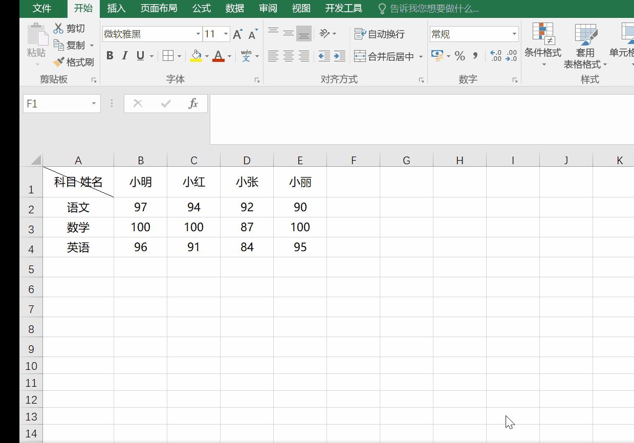 excel小技巧制作多斜线表头,excel怎样绘制两条斜线表头