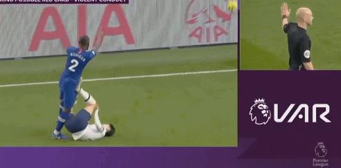 孙兴慜恶意犯规吕迪格,孙兴慜对吕迪格犯规