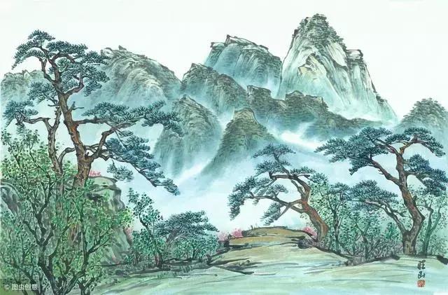 山水画口诀顺口溜,山水画法口诀大全