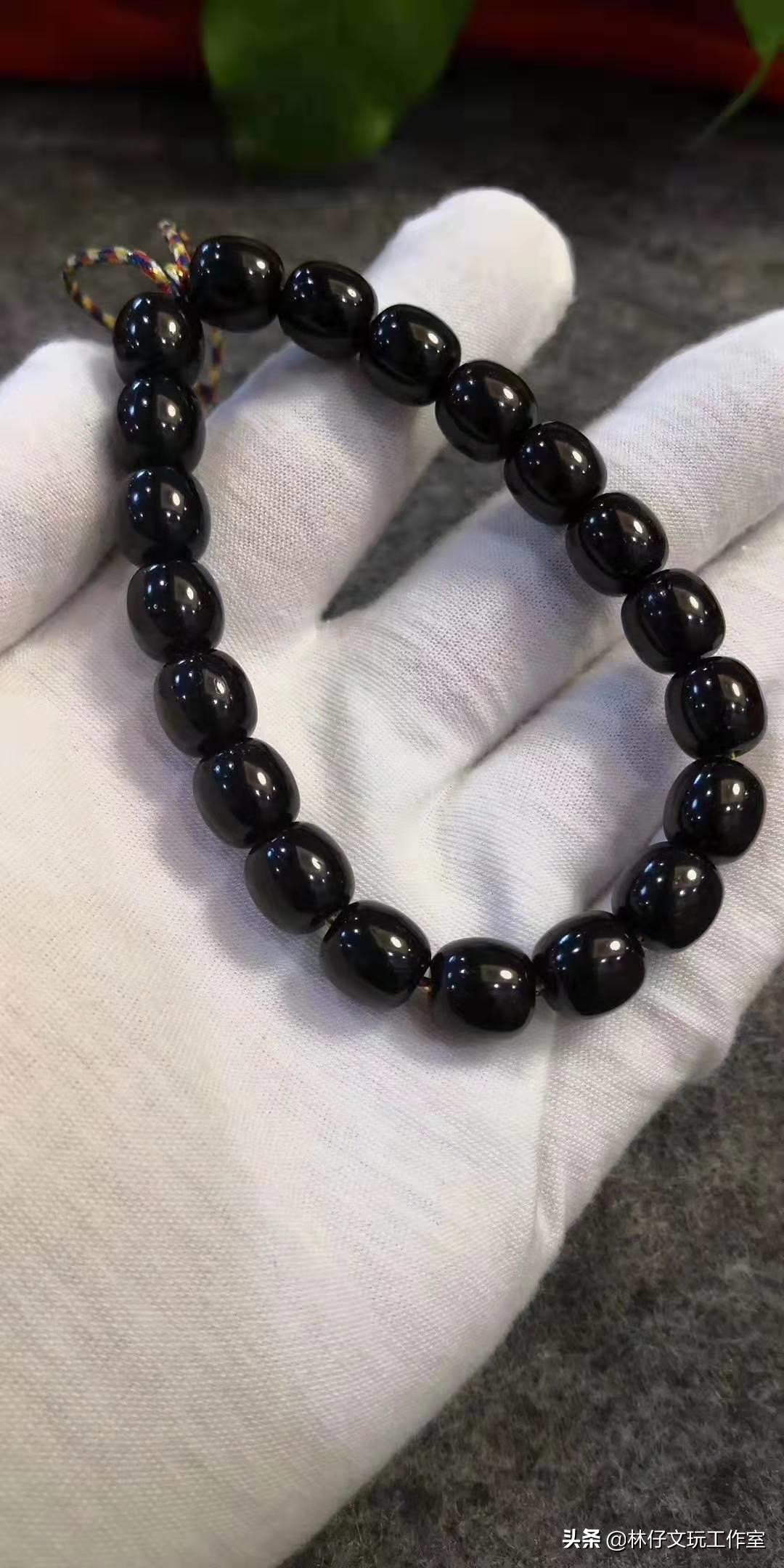 椰蒂手串原生态还是手工磨的好,椰蒂108颗手串佩戴图解