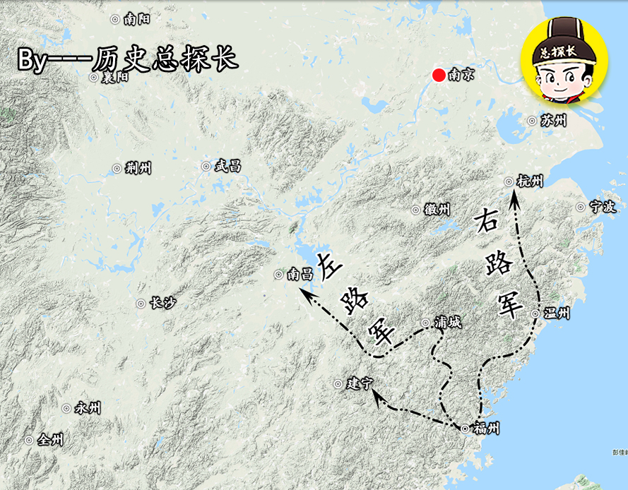 明朝建立南明政权和清朝对抗,明朝大战南明