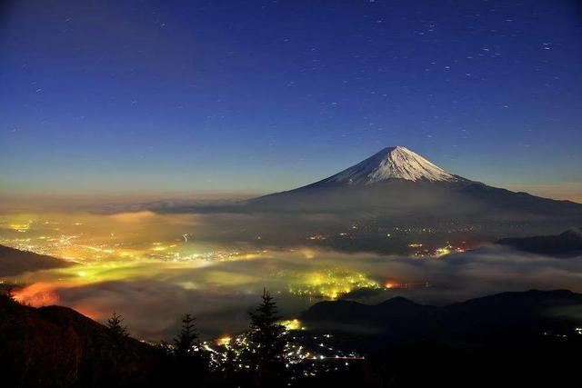 富士山火山口拍摄,日本富士山超清视频