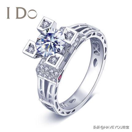 18kido钻戒图片及价格表,女朋友想要一个戒指