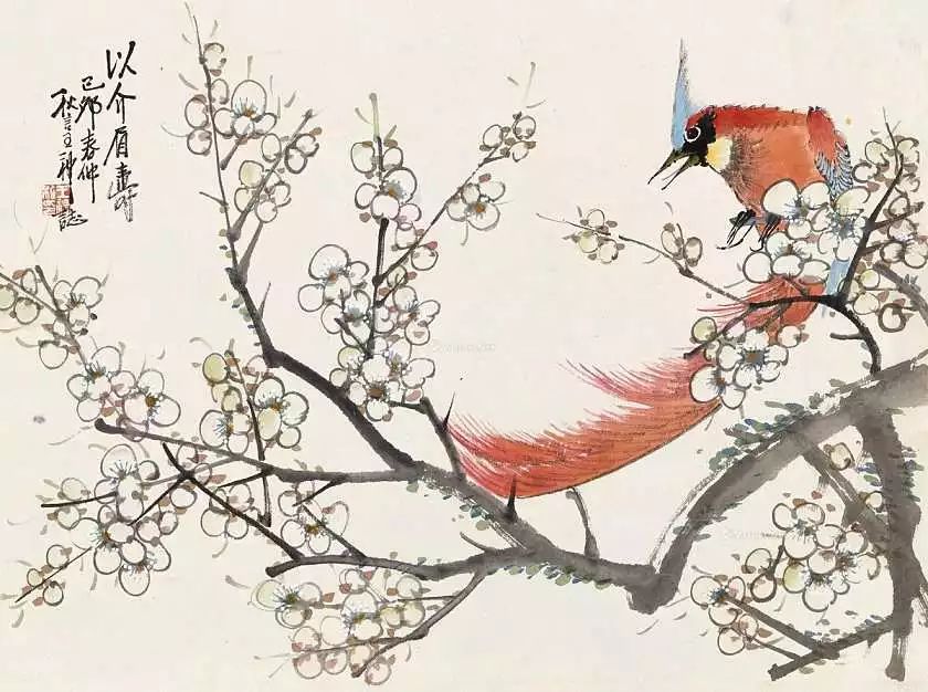 潘天寿花鸟画欣赏 (潘天寿写意人物画欣赏)