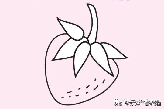 简笔画草莓蛋糕的画法最简单,草莓熊简笔画简单又好看