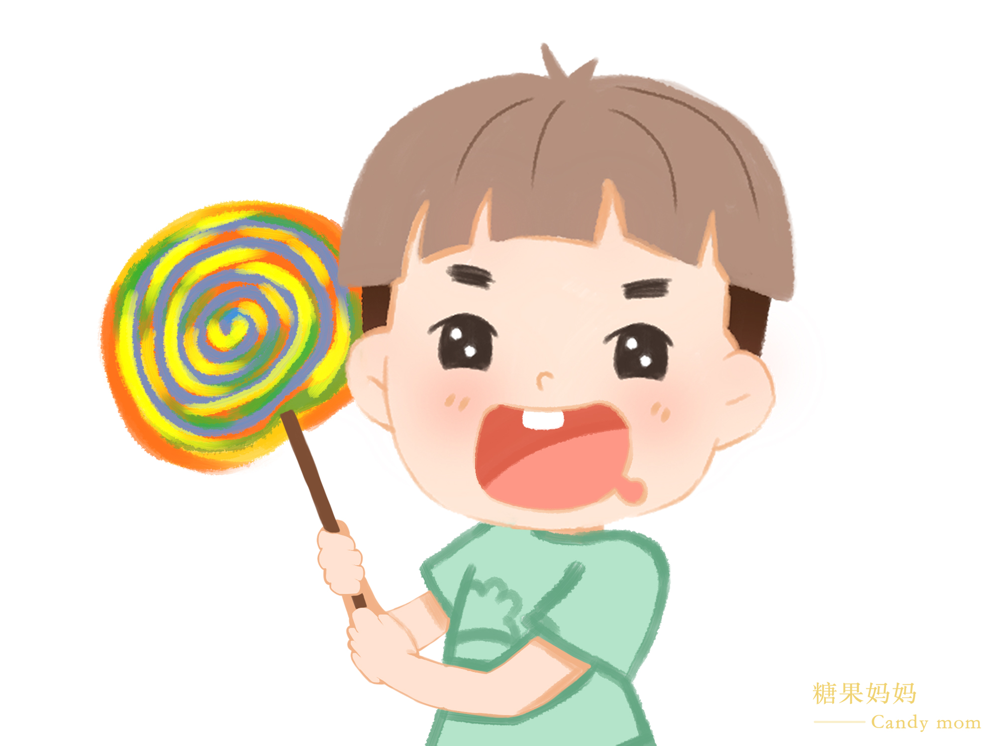 宝宝开始蛀牙是怎么回事,宝宝吃糖长蛀牙了怎么办