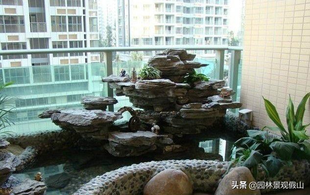 假山水池如何制作,屋顶假山水池设计