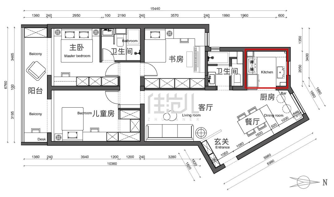绝了!100㎡两娃之家零杂物,鸡肋空间原地增值20万
