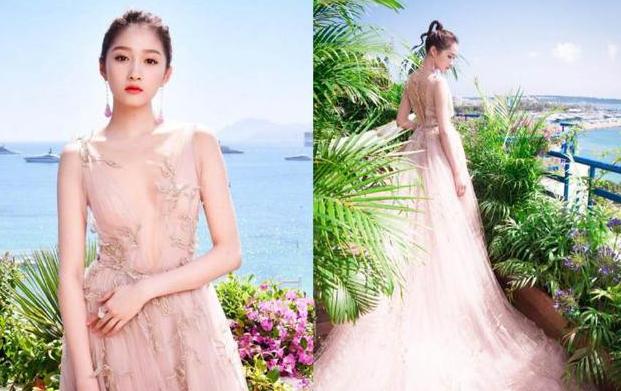 关晓彤深V透视装，性感妖娆胜过范爷！网友：鹿晗，快管管你老婆