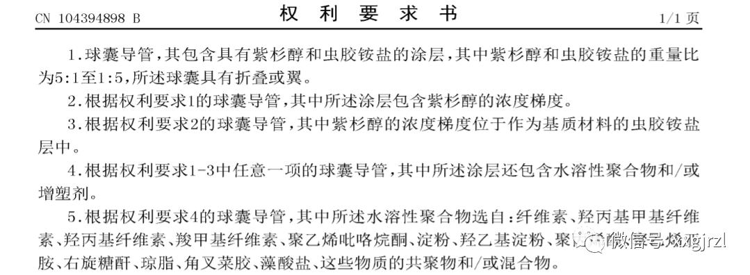 载药球囊导管——谁是行业的“大独裁者”？（转载）