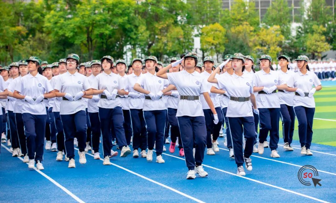 迎建党百年军训风采,青春飞扬军训