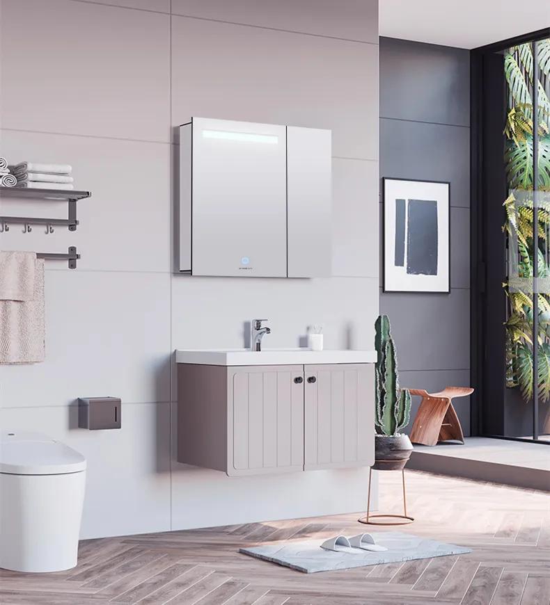 颜值超高的浴室柜,复古卫生间浴室柜推荐