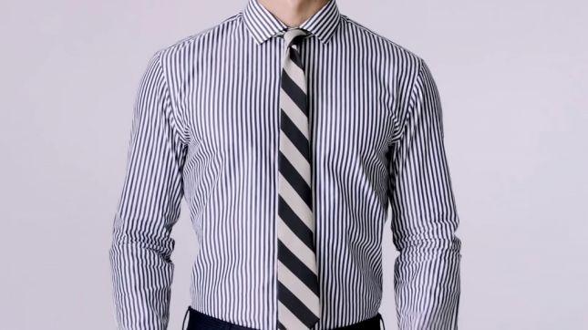 儿童松紧带领带打法图解,小学生假领带打法图解