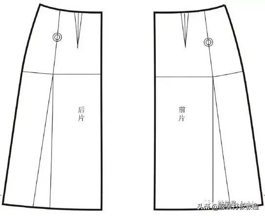 女装连衣裙服装制版,高腰褶皱a字吊带连衣裙女装