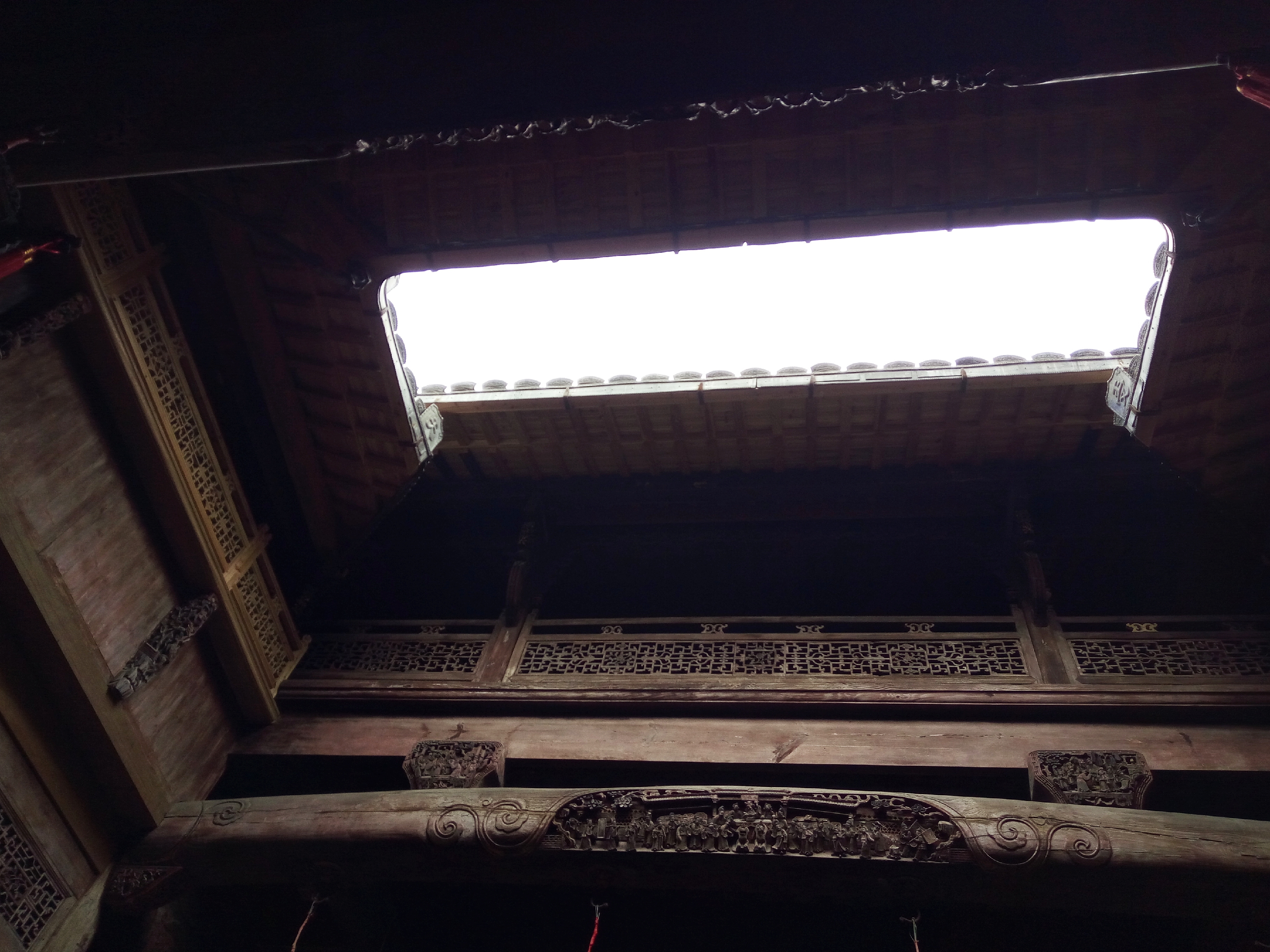 徽派村落宏村风景,山为牛头树为角的意思