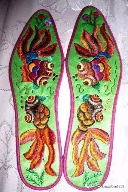 鞋垫手工刺绣最好看复杂的图案,刺绣作品展示简单