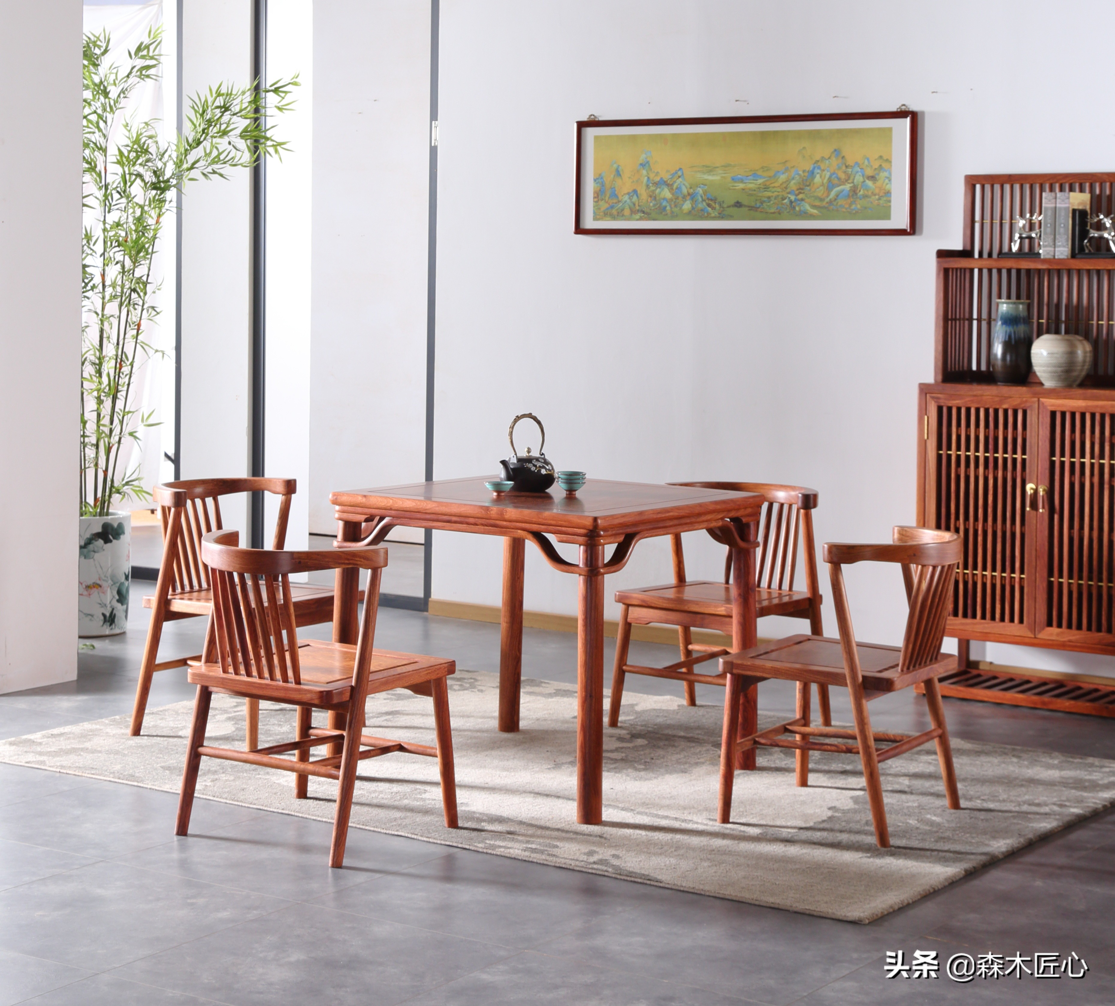 新中式小方桌实木,明式小方桌图片