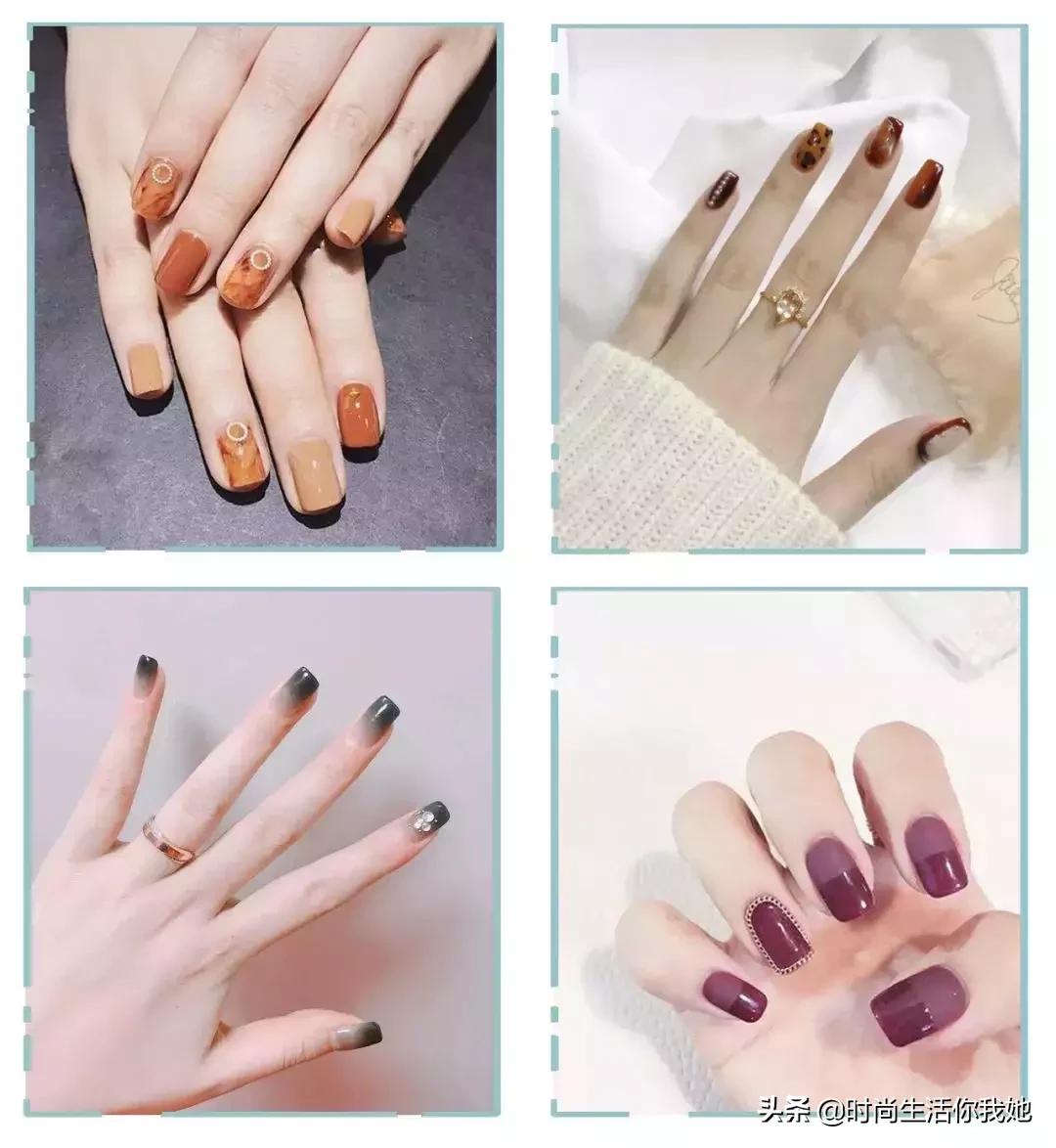 美甲怎么选择适合自己的指甲形状,看一下美甲款式