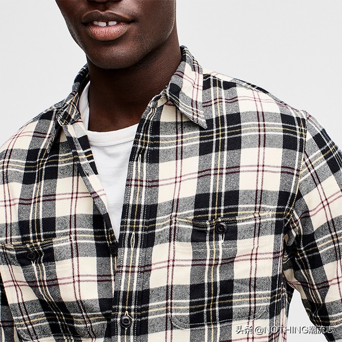 格纹衬衫新手入门,工装格纹衬衣