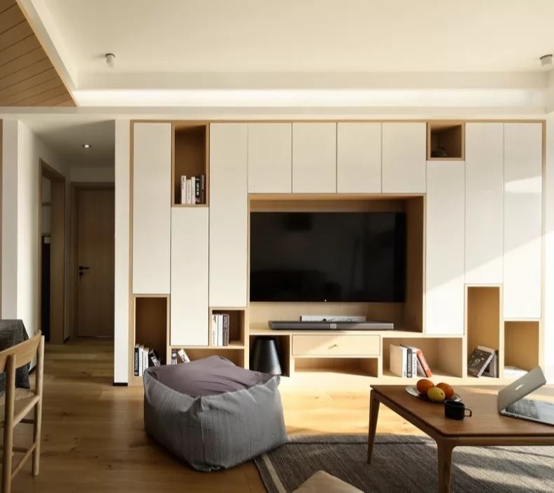 客厅电视柜搭配效果图,客厅流行哪种电视柜好看又实用