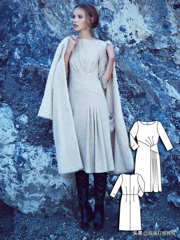 时装设计图手绘教程,服装制版图案大全