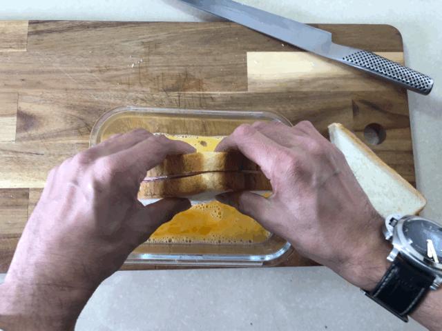 芝士火腿西多士做法空气炸锅,芝士火腿西多士