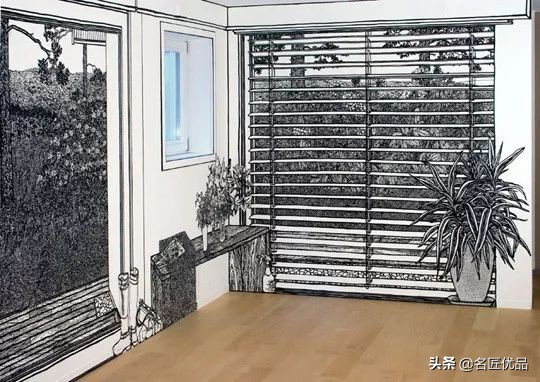 墙壁简单又好看的墙绘,手绘高级感墙面