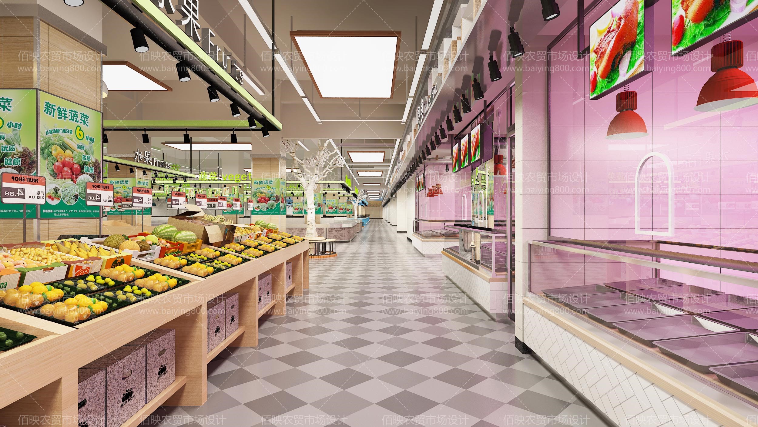 农贸市场规划设计案例,农贸市场设计效果图费用