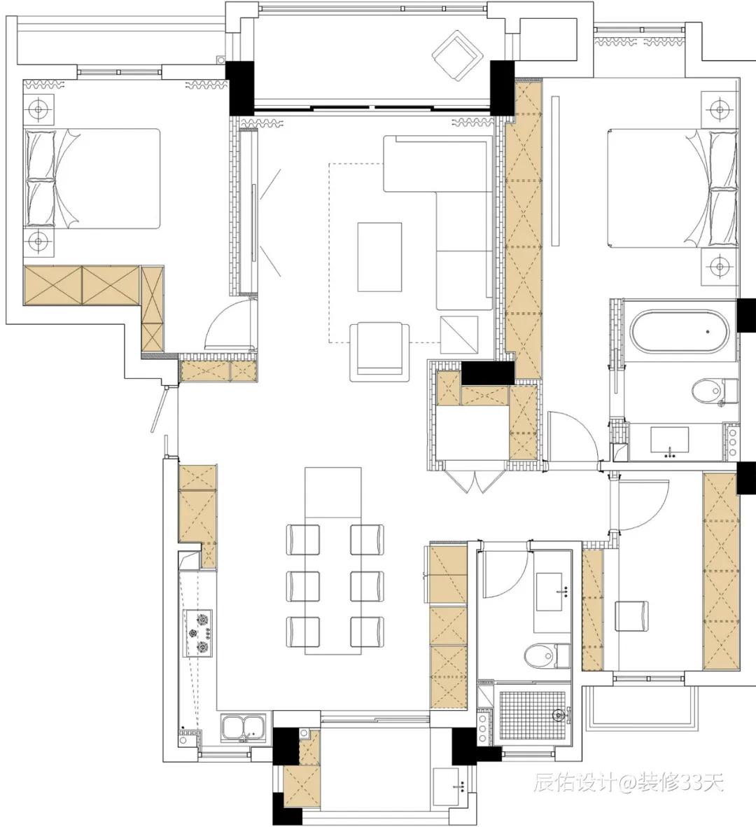 深色风格的家,深色家具有高级感