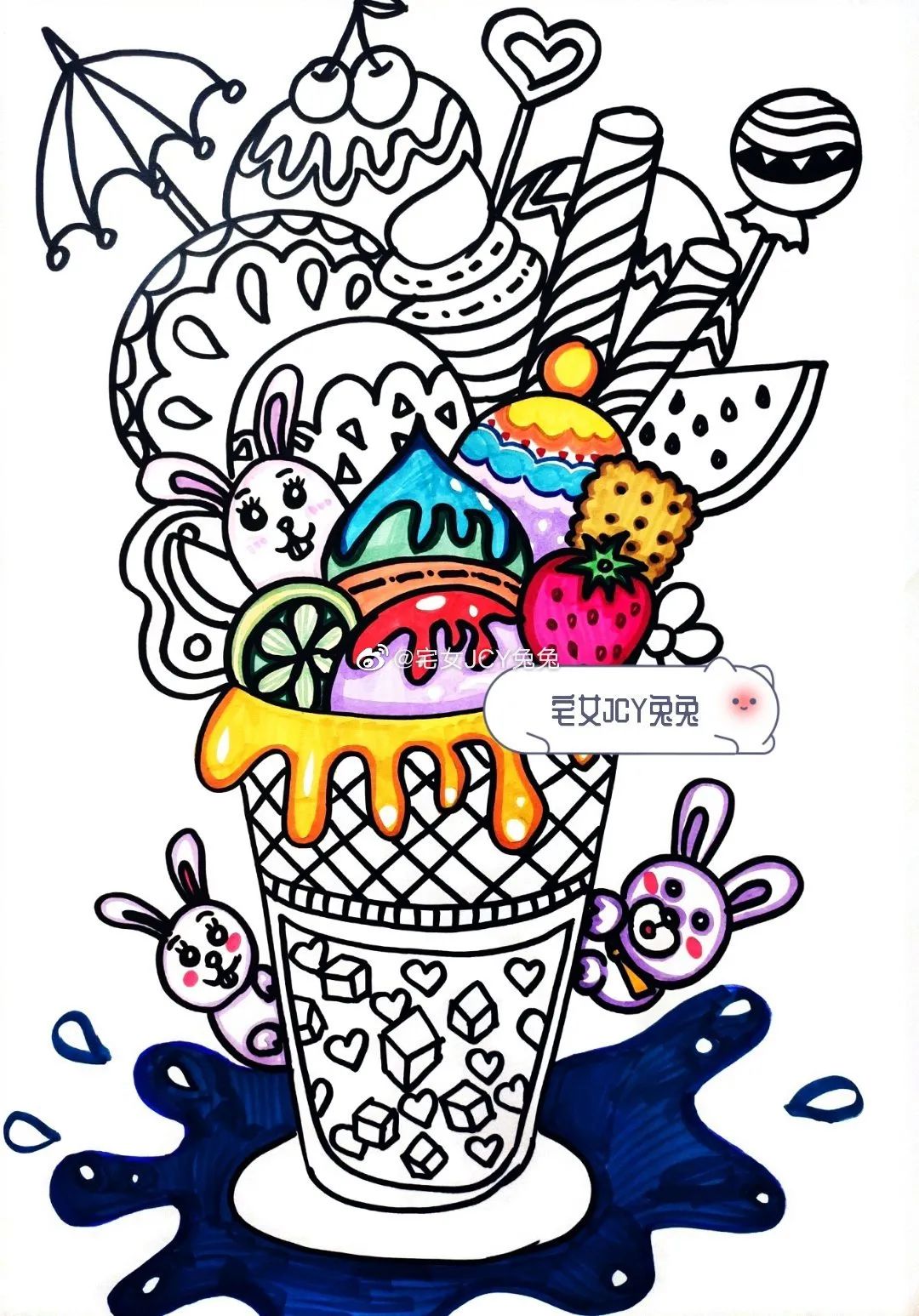 简单又好看的重彩油画棒作品,美到极致的风格绘画