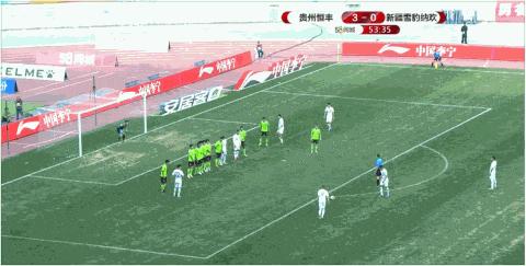 莫塔角球直接破门,恒丰外援莫塔