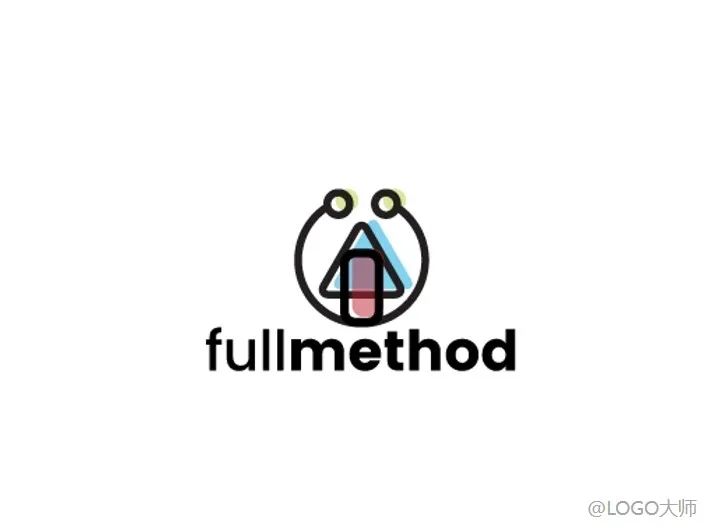 三角形元素logo,心形元素创意logo设计欣赏