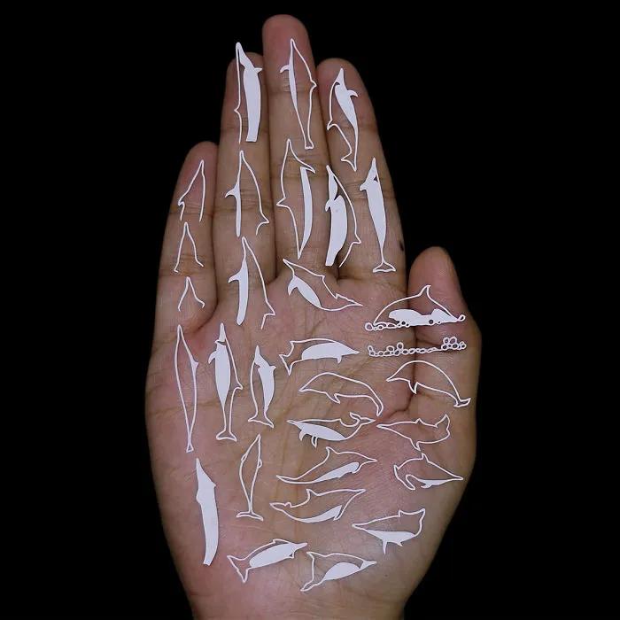 手掌画创意剪纸,手掌画剪纸三年级