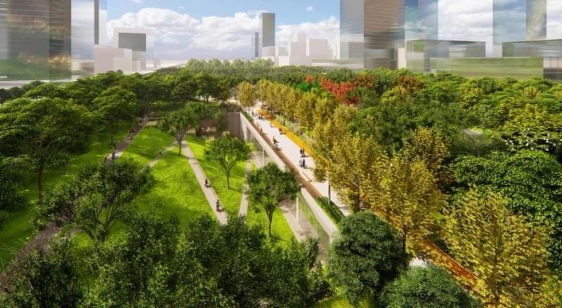 幸福林带绿化方案曝光，城东体育场馆群呼之欲出