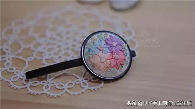 丝带手工发夹制作教程,丝带发夹手工制作蝴蝶结