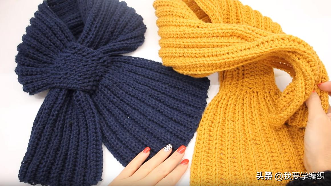 男士织围脖的花样方法,围脖织法男