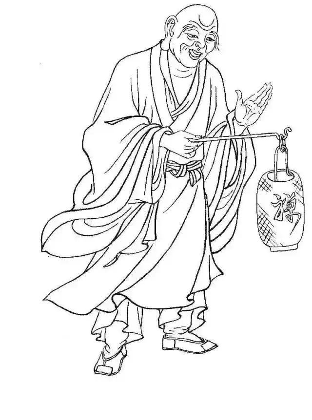 白描佛像线稿图片大全,白描佛像画法图片大全