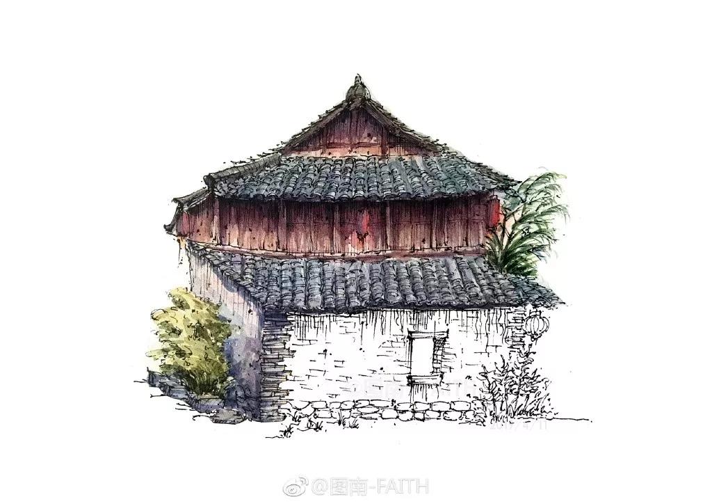 水彩画建筑入门零基础初学,水彩大师的建筑风景作品