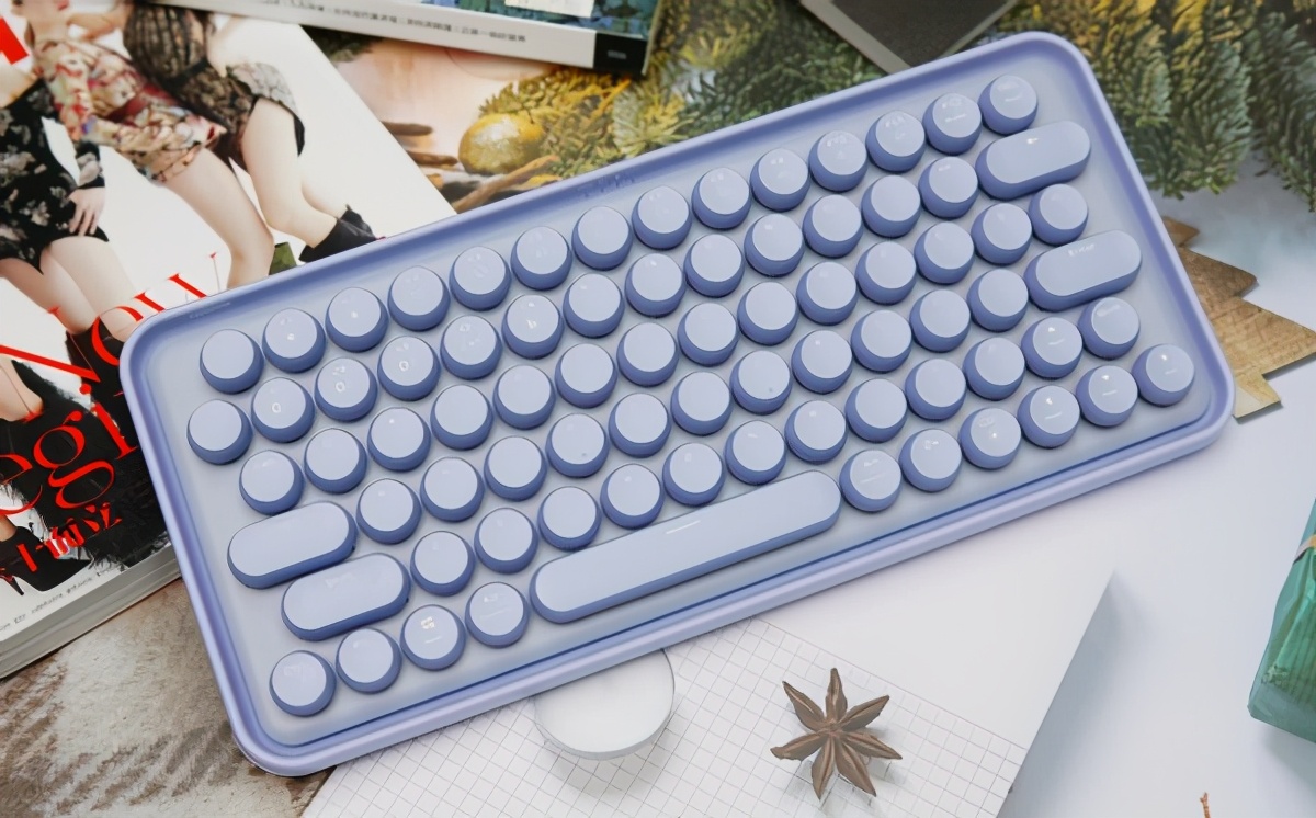 雷柏ralemopre5粉色黑轴,雷柏慕斯键盘评测