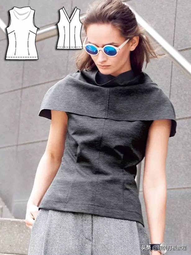 时装设计图手绘教程,服装制版图案大全