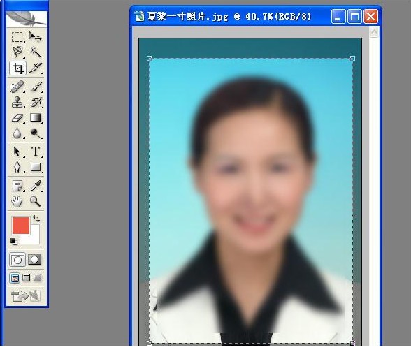 一寸照片二寸照片制作教程,一寸白底照片怎么做成两寸的