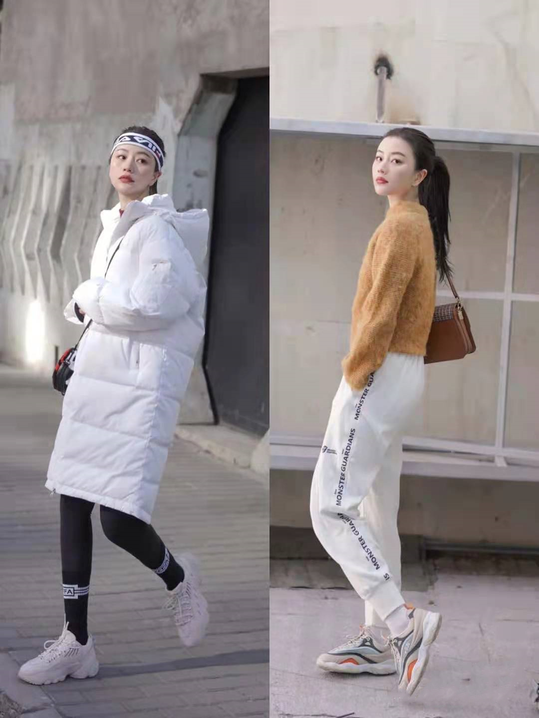 冬季羽绒服整套穿搭推荐显瘦,小个子不臃肿羽绒服90白鸭绒pu皮