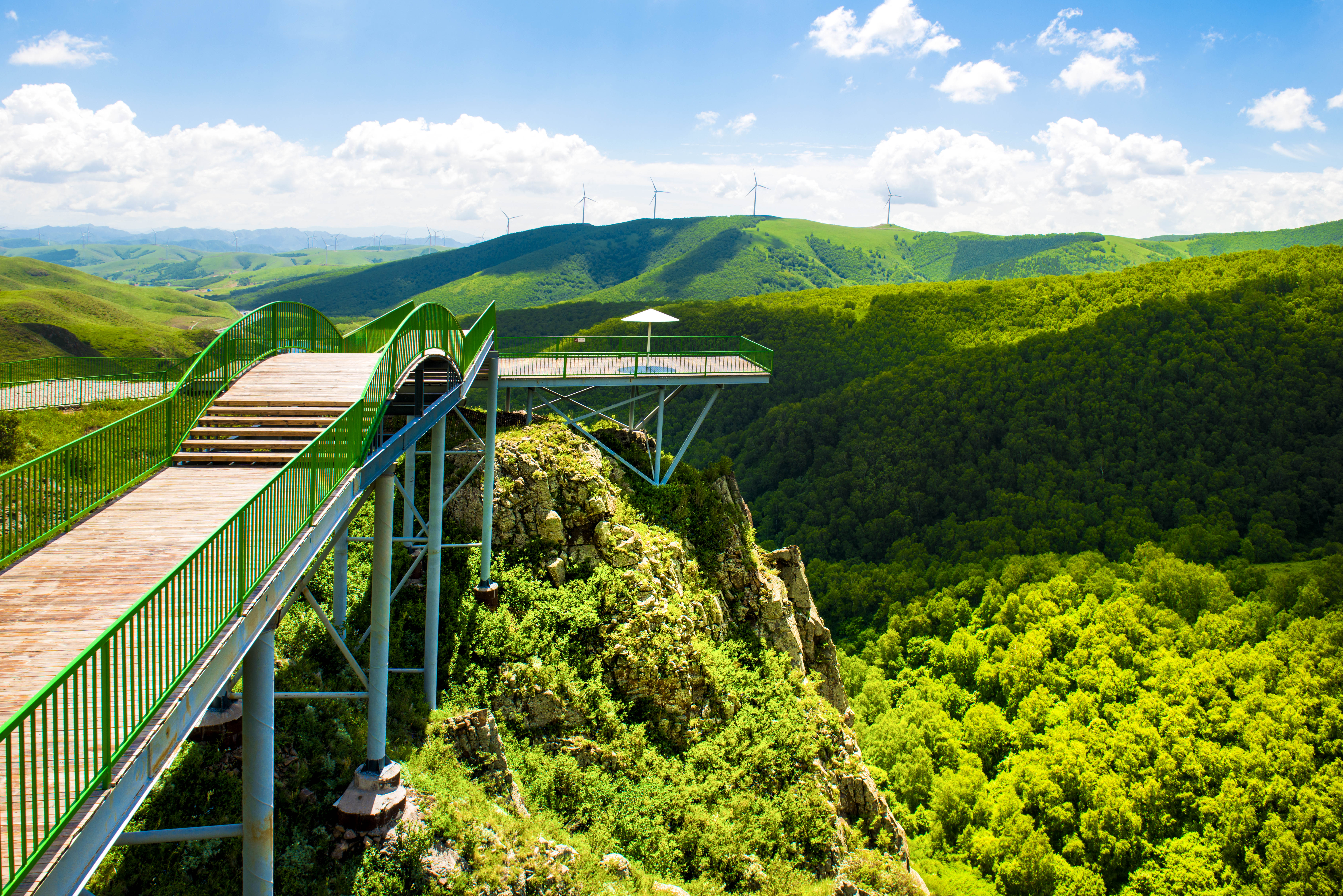 京北第一天路千松坝森林公园,京北第一草原景区和千松坝