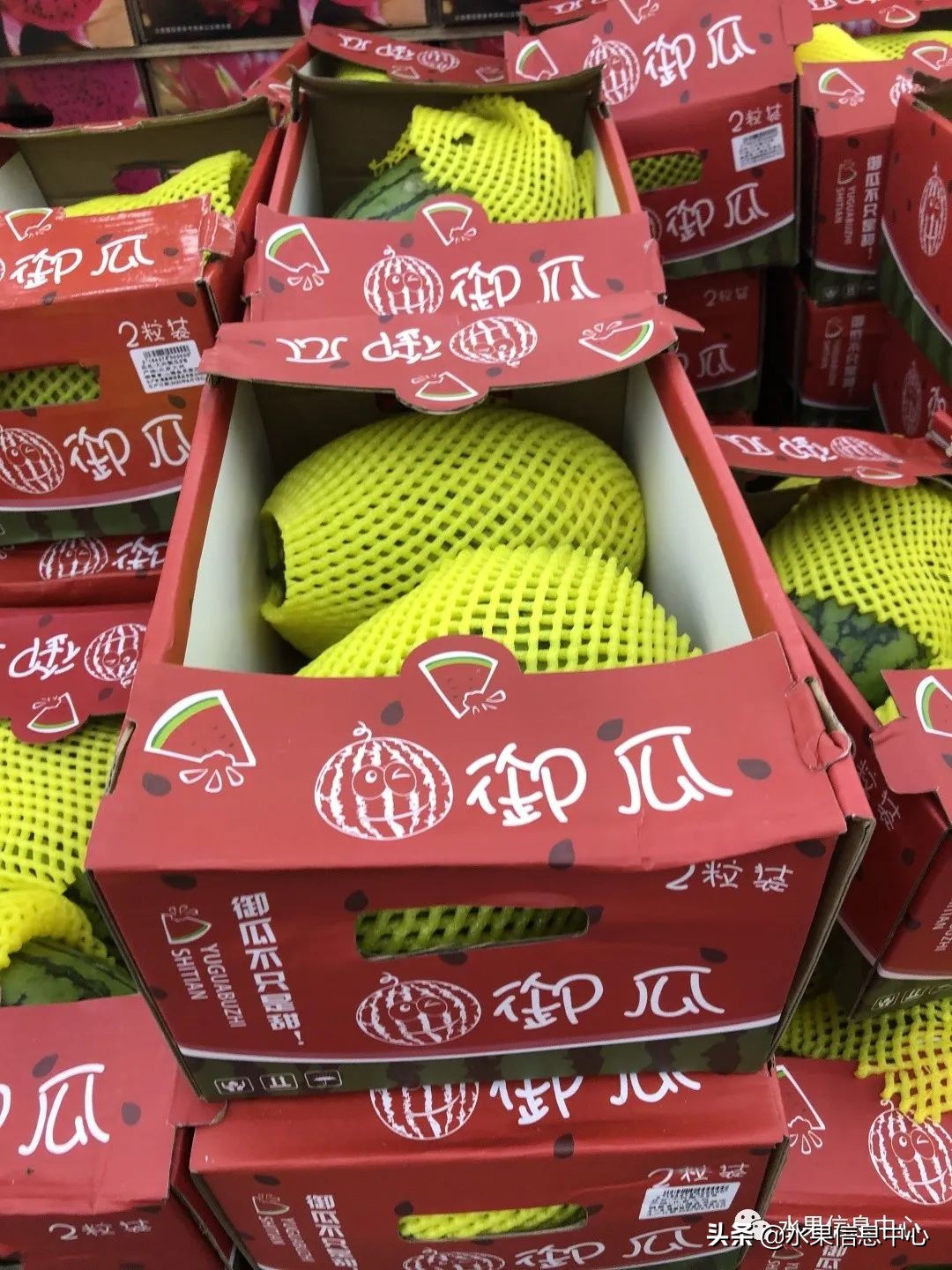 中秋节前，走访两家水果零售店，水果标准化在这里体现的淋漓尽致