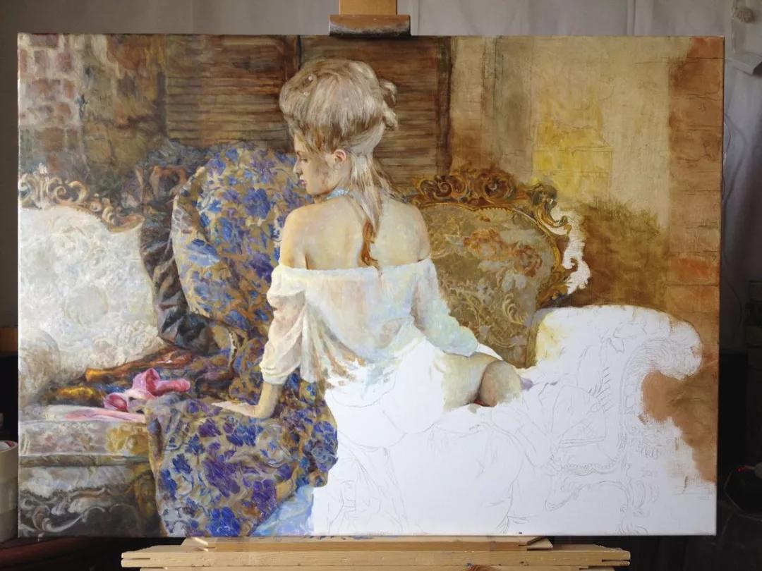 俄罗斯的女画家画的唯美油画,俄罗斯女画家油画视频