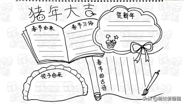 手抄报制作过程怎么写,手抄报做法模板