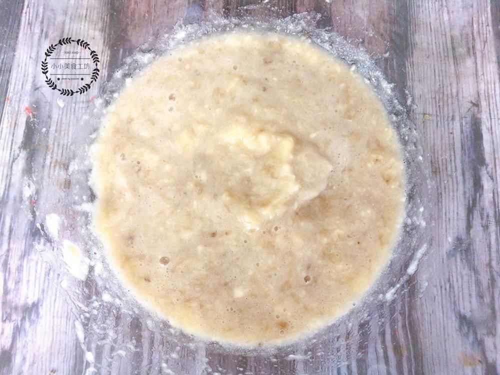 玉米面香蕉蛋糕烤箱做法,无泡打粉无油无糖香蕉蛋糕做法