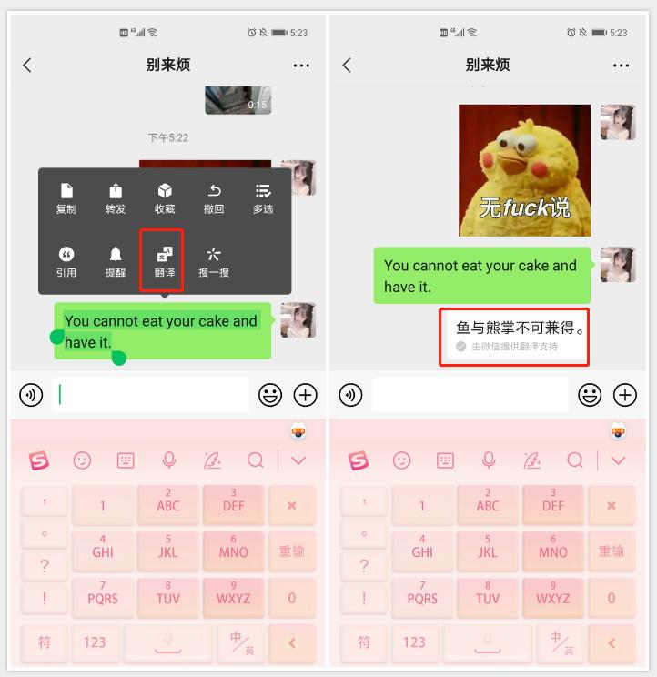 一款可以翻译多国语言的翻译神器,微信翻译自带神器