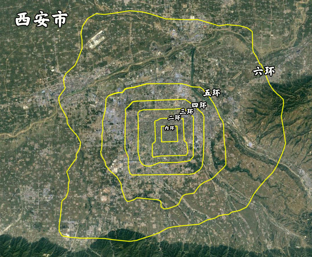 同比例面积城市对比,北京五环图对比各大城市