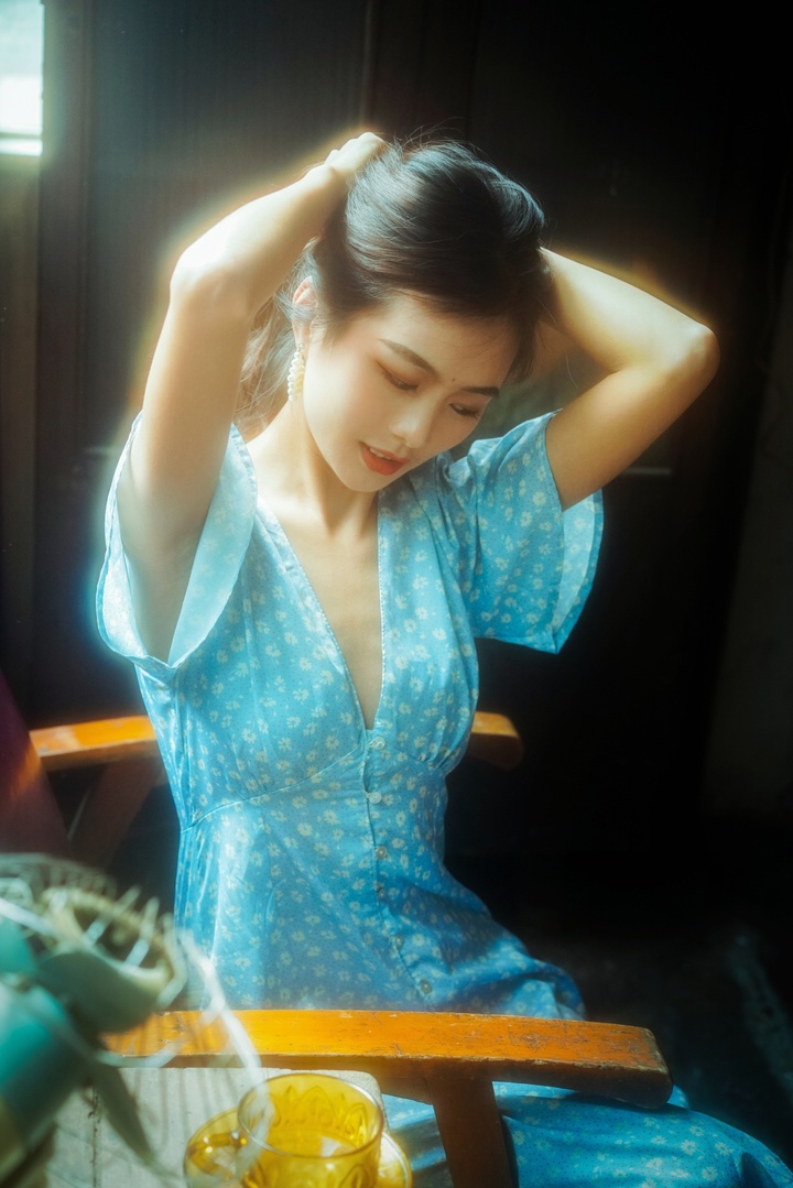 小清新美少女写真集,轻复古慵懒风甜酷少女写真